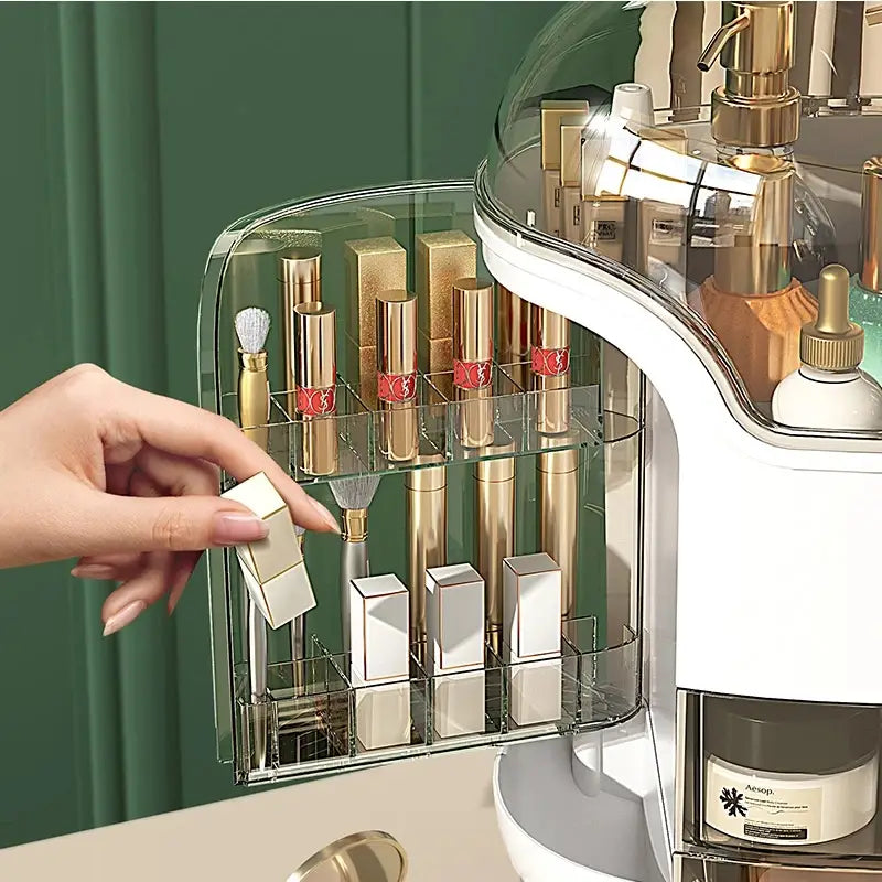 Multifunctional Dustproof Makeup Box for Beauty Routine