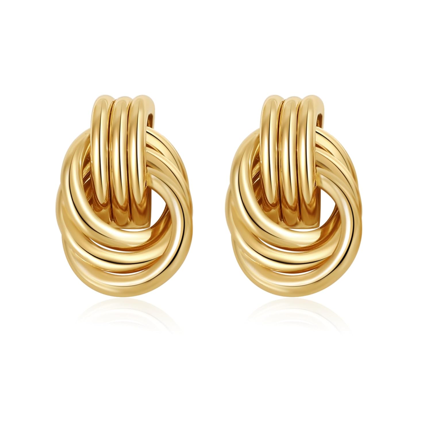 SHERLOVE Gold Geometric Drop Earrings for Women Dupes Earrings Designer Fin Earrings Fashion Jewelry Gift
