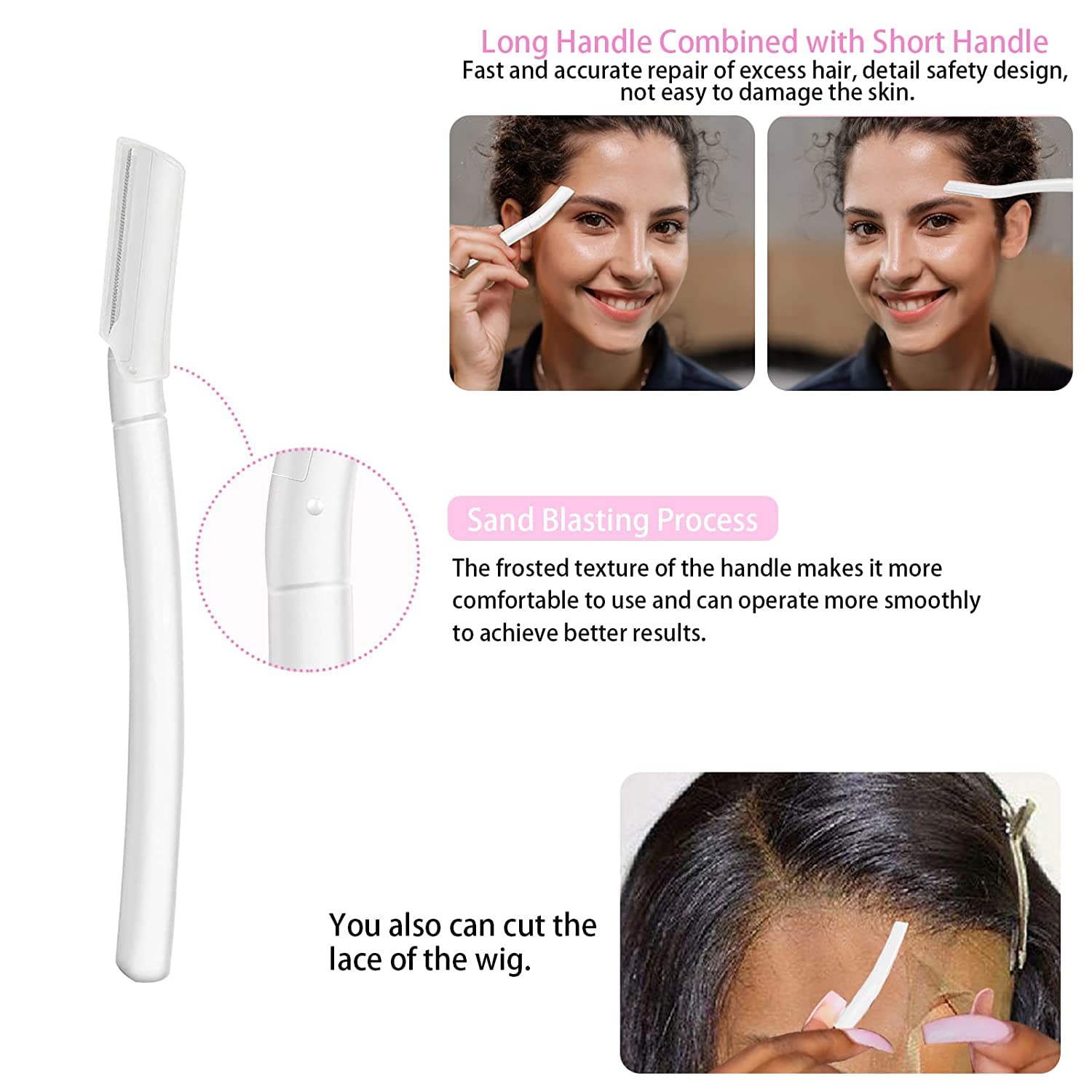 Wig Accessory Essentials Kit Lace Front Wig Glue & Remover, Wig Caps, Elastic Band, Hair Wax Stick, Edge Control, Edge Brush, Hair Shear Dermaplanning Razor Tool and Edge Scarf - 12PCS