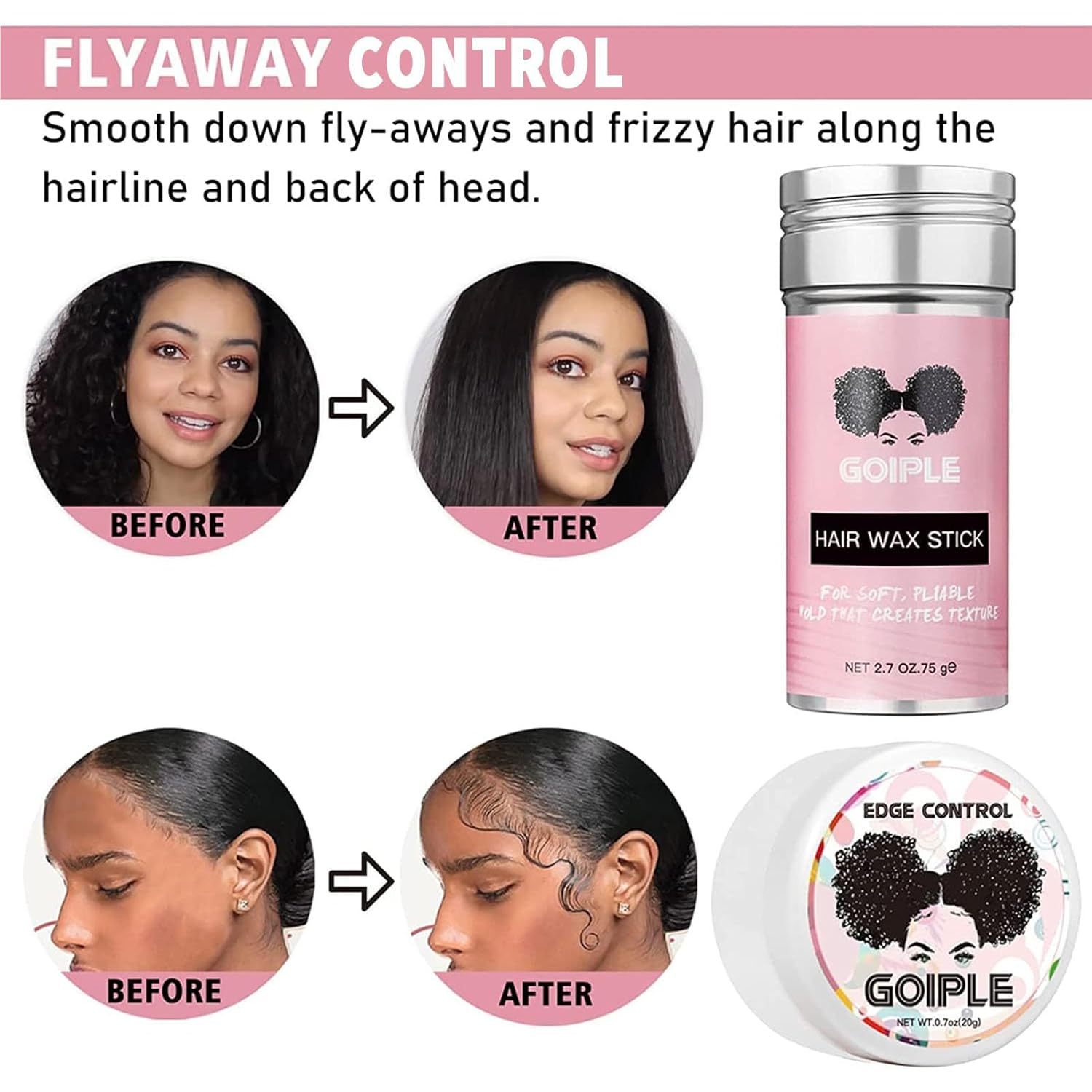 Wig Accessory Essentials Kit Lace Front Wig Glue & Remover, Wig Caps, Elastic Band, Hair Wax Stick, Edge Control, Edge Brush, Hair Shear Dermaplanning Razor Tool and Edge Scarf - 12PCS