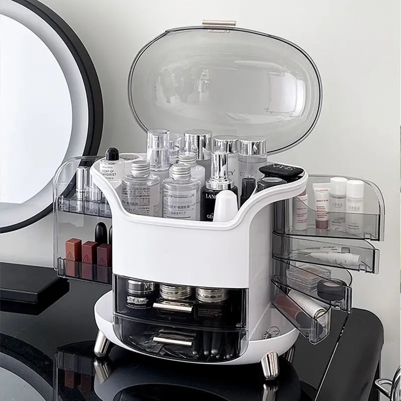 Multifunctional Dustproof Makeup Box for Beauty Routine