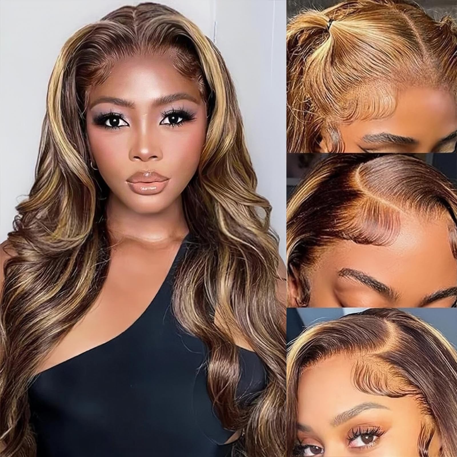 Glueless Wigs Human Hair Pre Plucked 5×5 Precut Lace Front Body Wave Glueless Wigs for Women Human Hair 180% Density No Glue Beginners Friendly 3 Seconds to Wear 24Inch