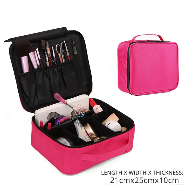 Large Makeup Case with Dividers for Beauty Professionals