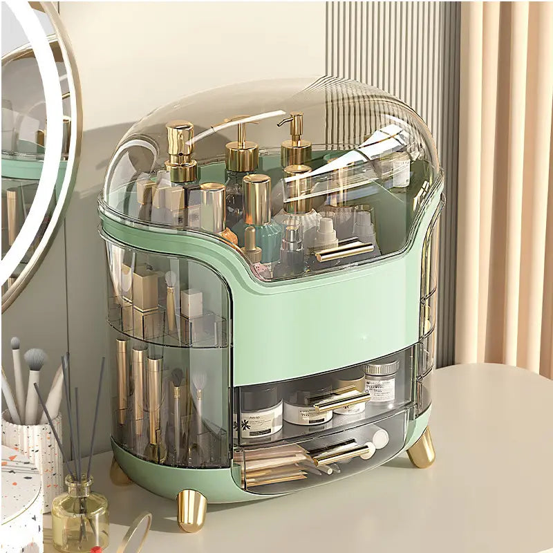 Multifunctional Dustproof Makeup Box for Beauty Routine