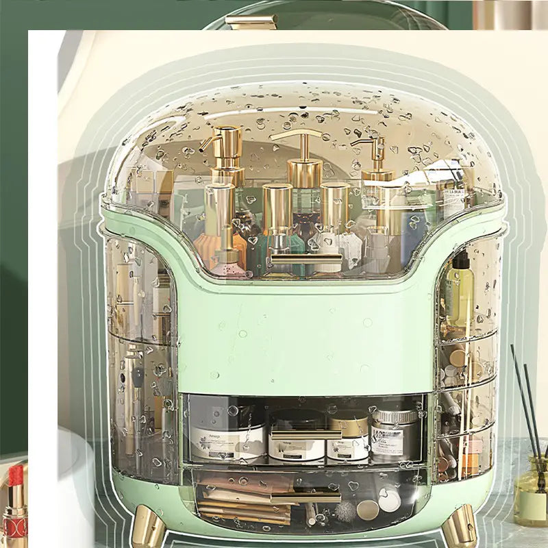 Multifunctional Dustproof Makeup Box for Beauty Routine