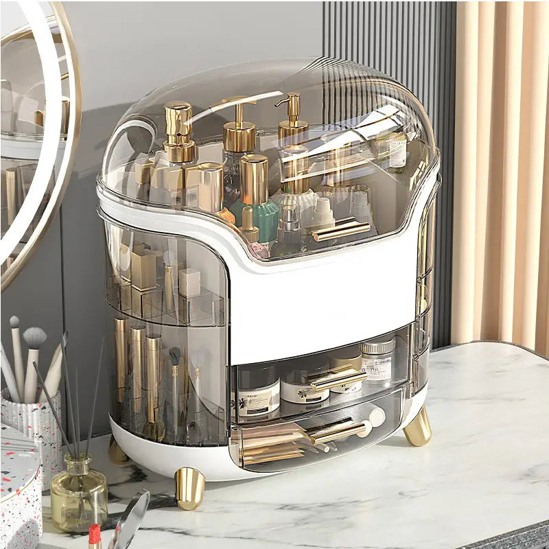 Multifunctional Dustproof Makeup Box for Beauty Routine